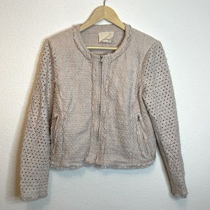 Rebecca Taylor Pink Cropped Jacket